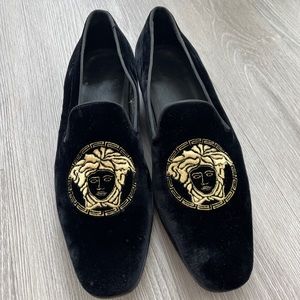 Versace velvet slippers loafers